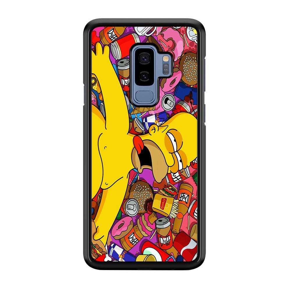 Simpson Homer High Samsung Galaxy S9 Plus Case-Plastic / Full Wrap (3D Case)-Xtracase
