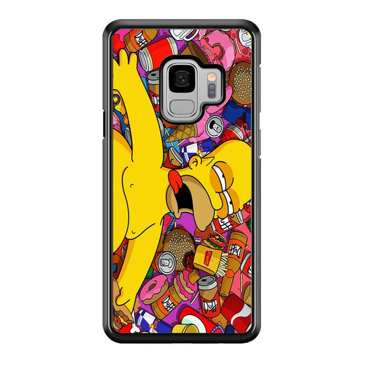 Simpson Homer High Samsung Galaxy S9 Case-Plastic / Full Wrap (3D Case)-Xtracase
