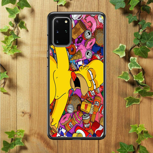 Simpson Homer High Samsung Galaxy S20 Plus Case-Plastic / Full Wrap (3D Case)-Xtracase