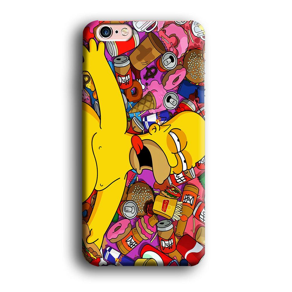 Simpson Homer High iPhone 6 | 6s Case-Plastic / Full Wrap (3D Case)-Xtracase