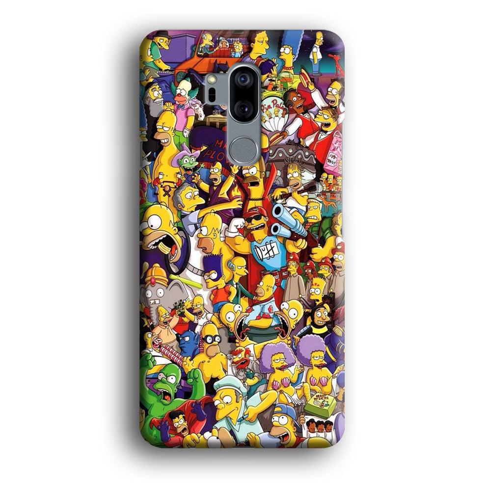 Simpson All Character LG G7 ThinQ 3D Case-Xtracase