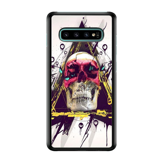 Skull Art 002 Samsung Galaxy S10 Case-Plastic / Full Wrap (3D Case)-Xtracase