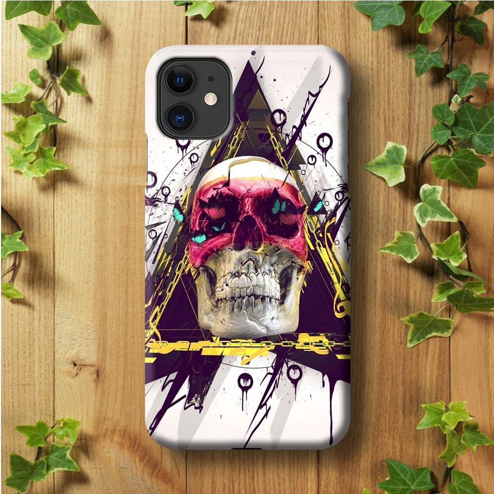 Skull Art 002 iPhone 11 Case-Plastic / Full Wrap (3D Case)-Xtracase