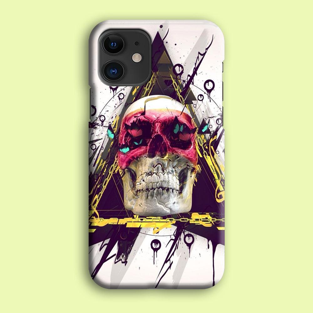 Skull Art 002 iPhone 12 Mini Case-Plastic / Full Wrap (3D Case)-Xtracase