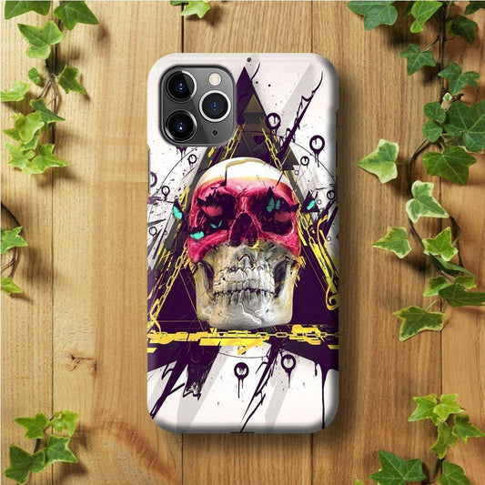 Skull Art 002 iPhone 11 Pro Max Case-Plastic / Full Wrap (3D Case)-Xtracase