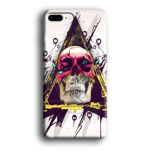 Skull Art 002 iPhone 8 Plus Case-Plastic / Full Wrap (3D Case)-Xtracase