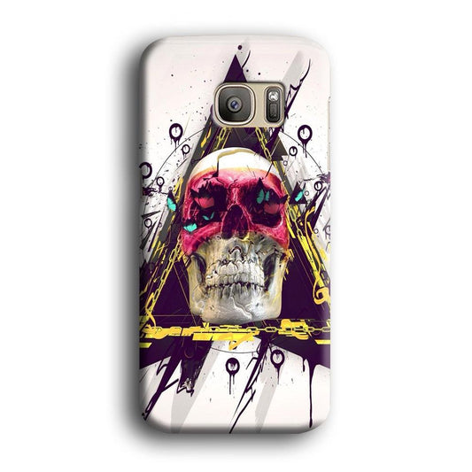 Skull Art 002 Samsung Galaxy S7 Edge Case-Plastic / Full Wrap (3D Case)-Xtracase