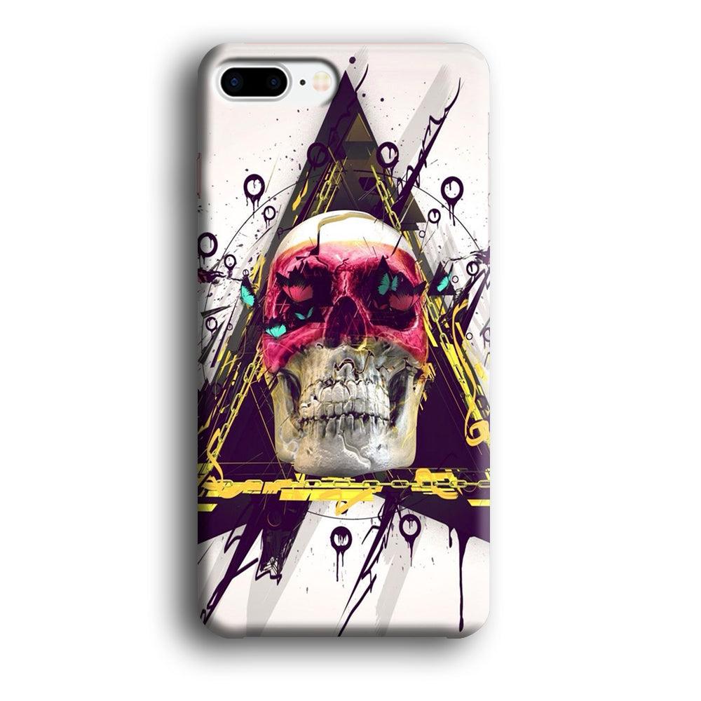 Skull Art 002 iPhone 7 Plus Case-Plastic / Full Wrap (3D Case)-Xtracase