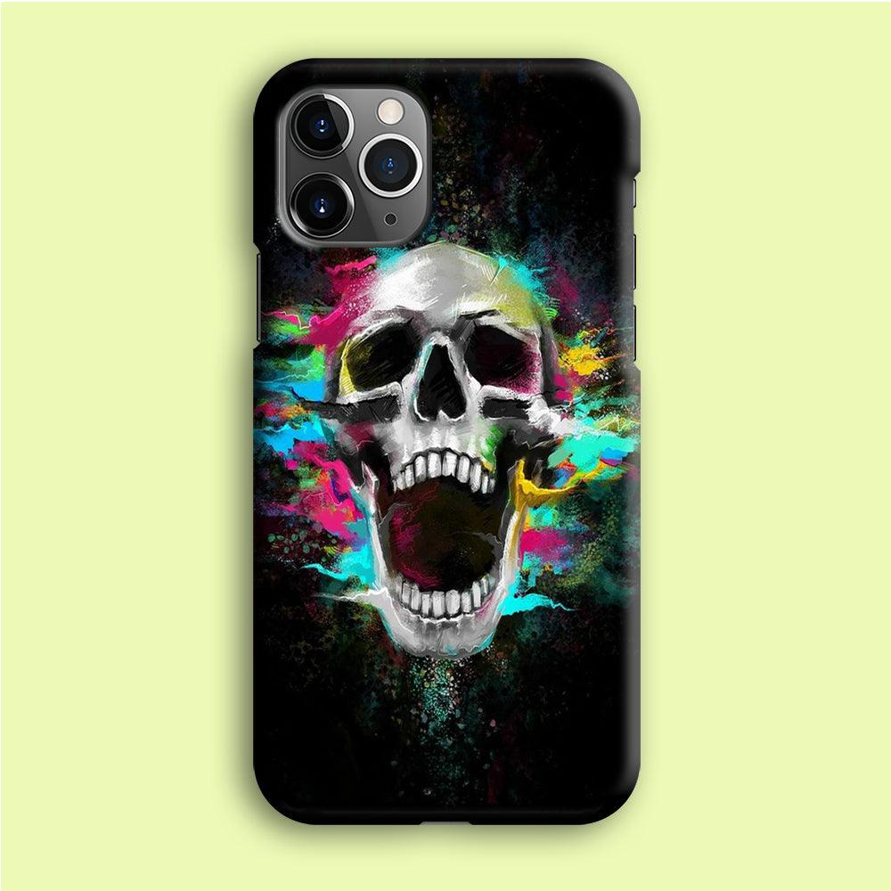 Skull Art 003 iPhone 12 Pro Case-Plastic / Full Wrap (3D Case)-Xtracase