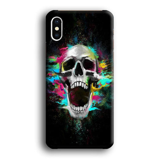 Skull Art 003 iPhone X Case-Plastic / Full Wrap (3D Case)-Xtracase