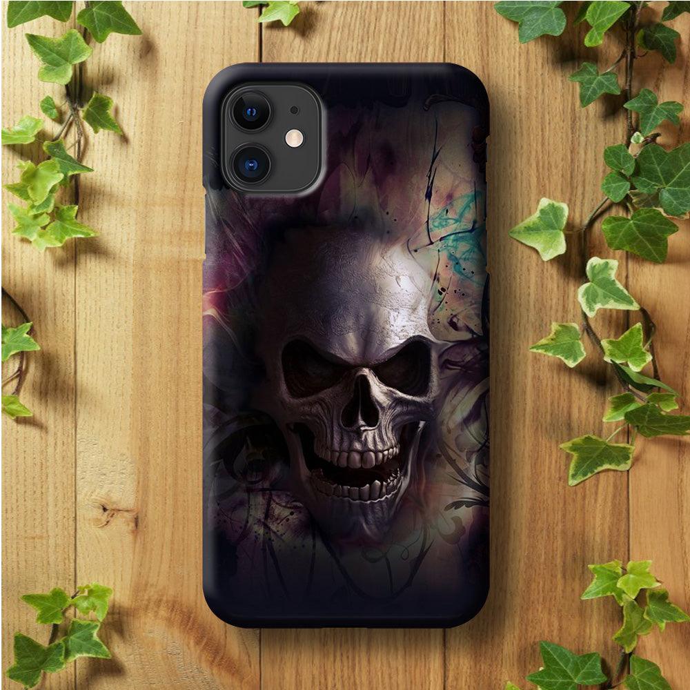Skull Art 004 iPhone 11 Case-Plastic / Full Wrap (3D Case)-Xtracase