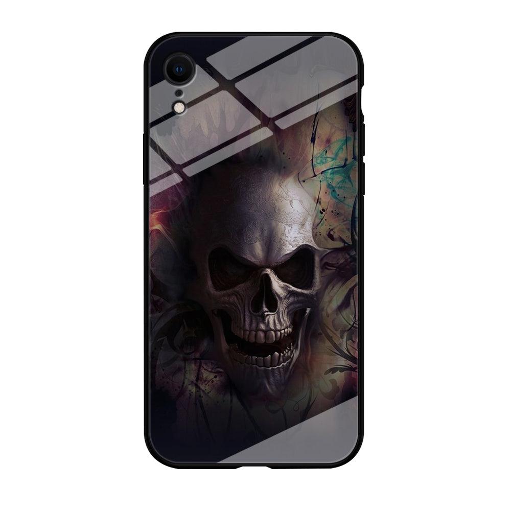 Skull Art 004 iPhone XR Case-Tempered Glass Case-Xtracase
