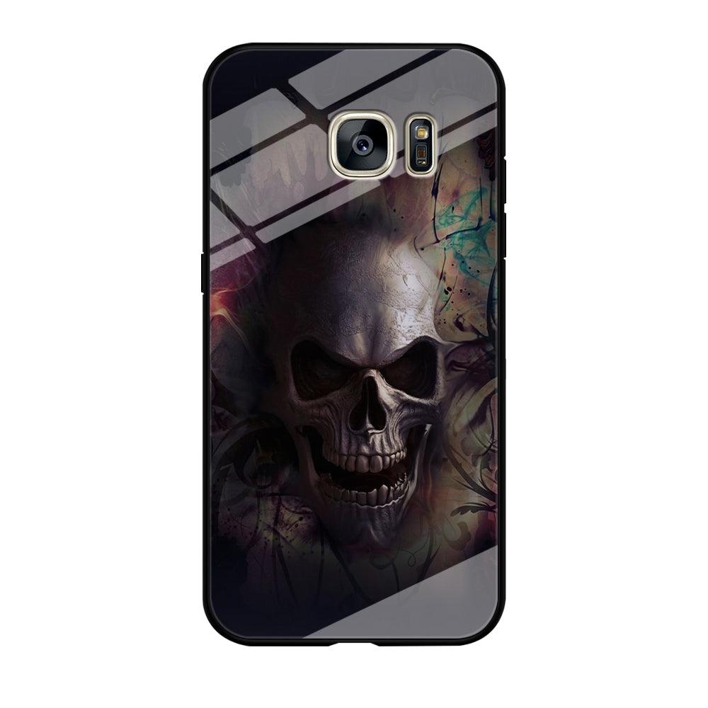 Skull Art 004 Samsung Galaxy S7 Edge Case-Tempered Glass Case-Xtracase