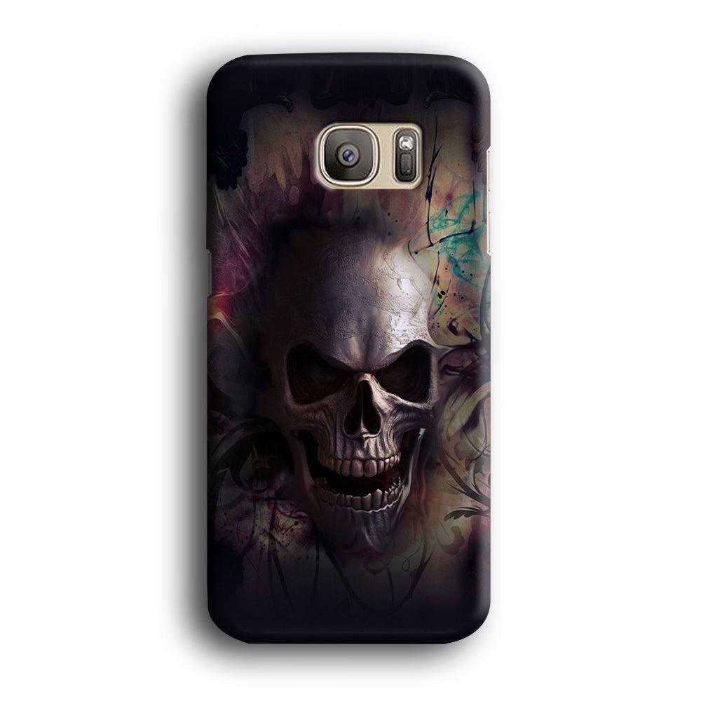 Skull Art 004 Samsung Galaxy S7 Edge Case-Plastic / Full Wrap (3D Case)-Xtracase