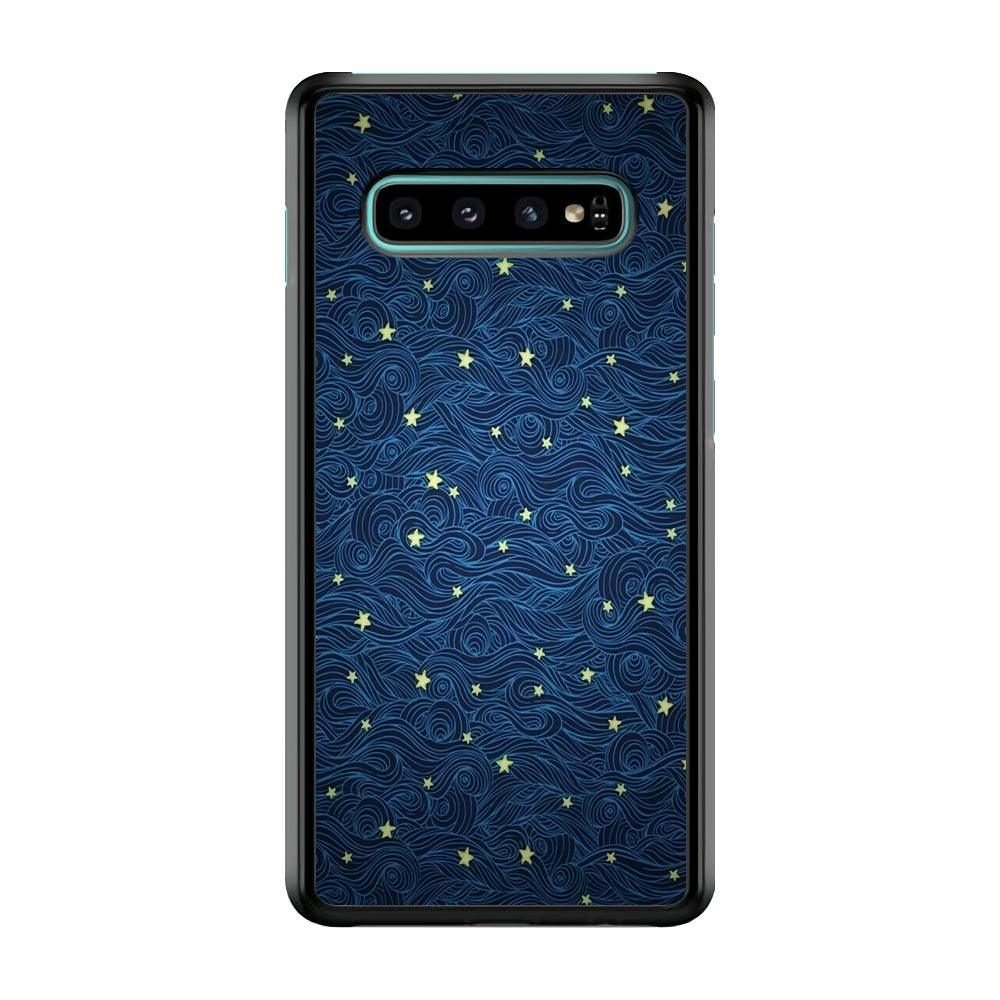 Sky painting art 001 Samsung Galaxy S10 Case-Plastic / Full Wrap (3D Case)-Xtracase