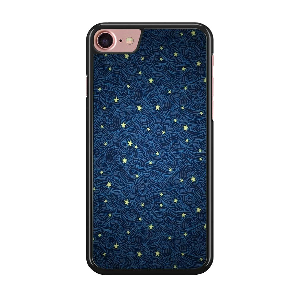 Sky painting art 001 iPhone 8 Case-Rubber / Black (2D Case)-Xtracase