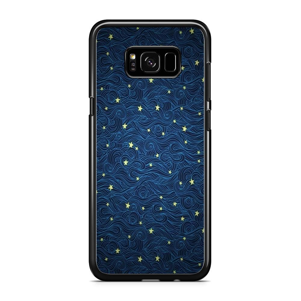 Sky painting art 001 Samsung Galaxy S8 Plus Case-Rubber / Black (2D Case)-Xtracase