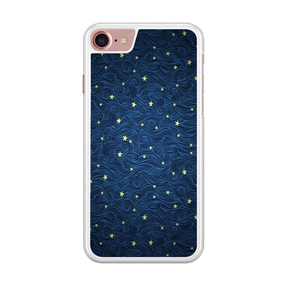 Sky painting art 001 iPhone 8 Case-Rubber / White (2D Case)-Xtracase