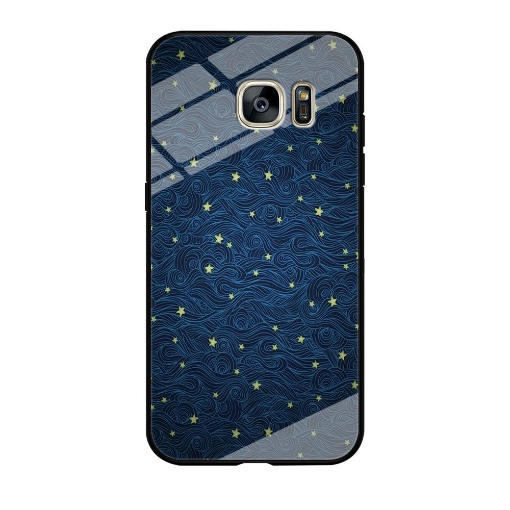 Sky painting art 001 Samsung Galaxy S7 Edge Case-Tempered Glass Case-Xtracase