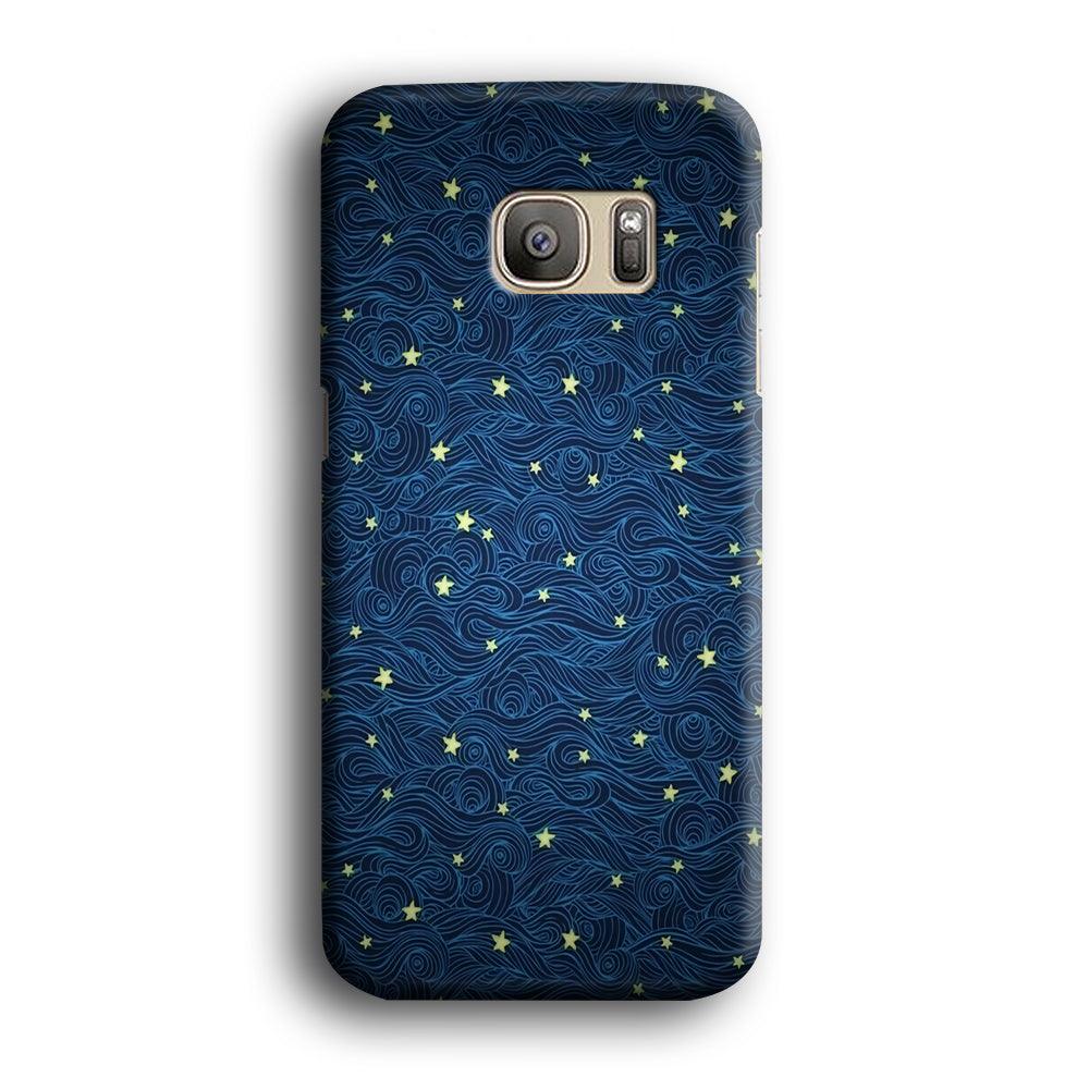 Sky painting art 001 Samsung Galaxy S7 Edge Case-Plastic / Full Wrap (3D Case)-Xtracase