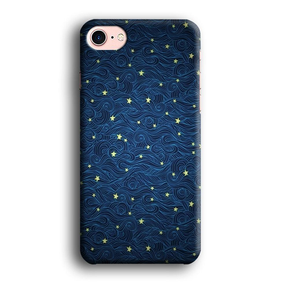 Sky painting art 001 iPhone 8 Case-Plastic / Full Wrap (3D Case)-Xtracase