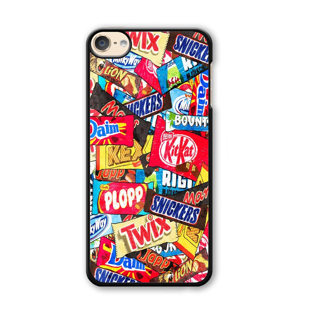 Snack Pattern Design iPod Touch 6 Case-Plastic / Full Wrap (3D Case)-Xtracase
