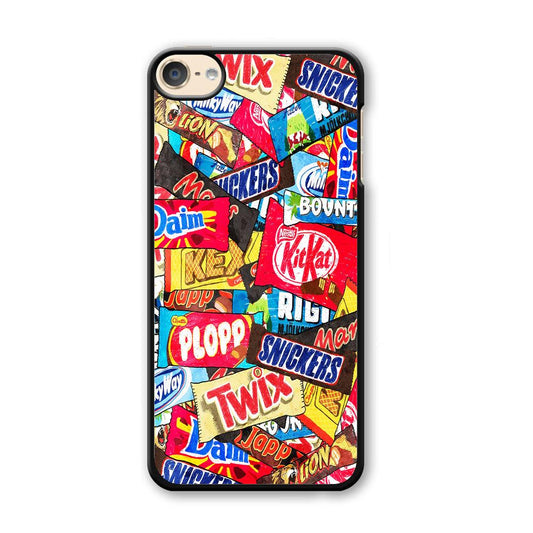 Snack Pattern Design iPod Touch 6 Case-Plastic / Full Wrap (3D Case)-Xtracase