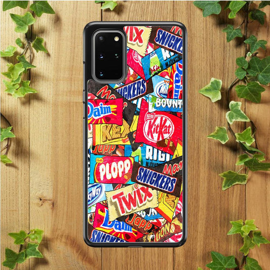 Snack Pattern Design Samsung Galaxy S20 Plus Case-Plastic / Full Wrap (3D Case)-Xtracase