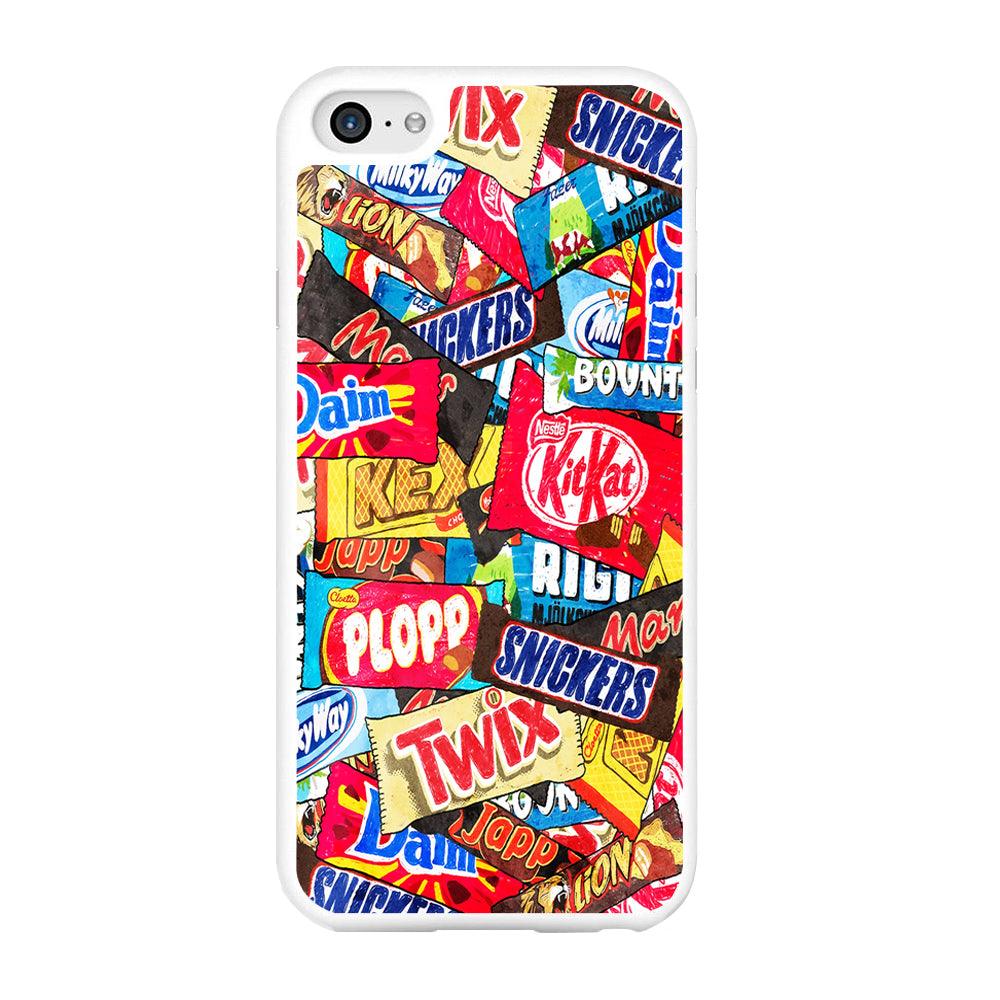 Snack Pattern Design iPhone 6 | 6s Case-Rubber / White (2D Case)-Xtracase