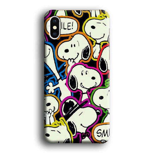 Snoopy Doodle iPhone X 3D Case-Xtracase