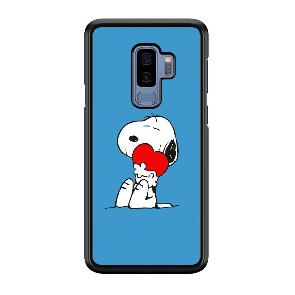 Snoopy Falling in Love Samsung Galaxy S9 Plus Case-Plastic / Full Wrap (3D Case)-Xtracase