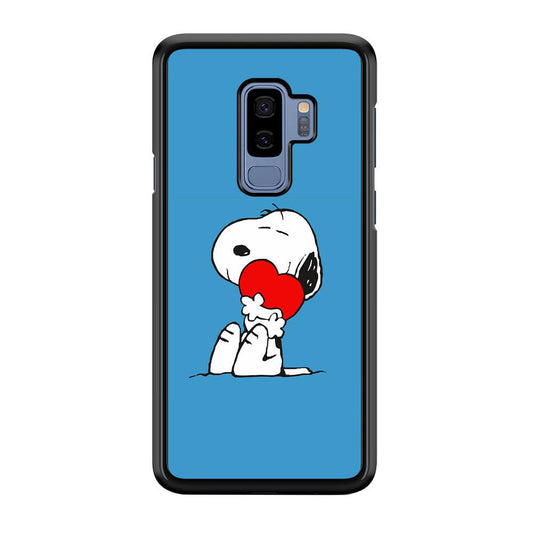 Snoopy Falling in Love Samsung Galaxy S9 Plus Case-Plastic / Full Wrap (3D Case)-Xtracase