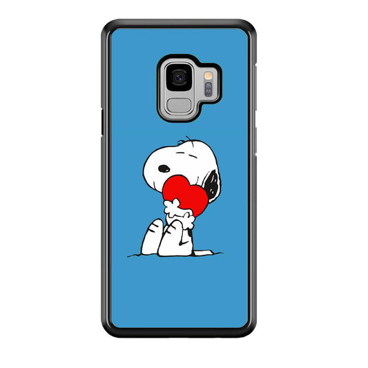 Snoopy Falling in Love Samsung Galaxy S9 Case-Plastic / Full Wrap (3D Case)-Xtracase