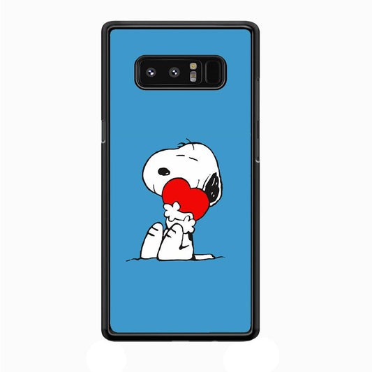 Snoopy Falling in Love Samsung Galaxy Note 8 Case-Plastic / Full Wrap (3D Case)-Xtracase