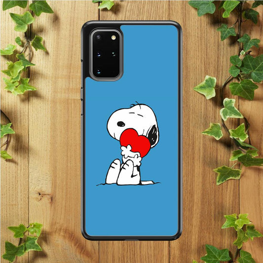 Snoopy Falling in Love Samsung Galaxy S20 Plus Case-Plastic / Full Wrap (3D Case)-Xtracase