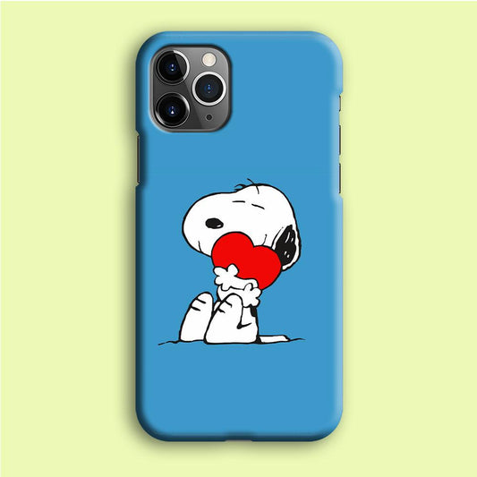 Snoopy Falling in Love iPhone 12 Pro Case-Plastic / Full Wrap (3D Case)-Xtracase