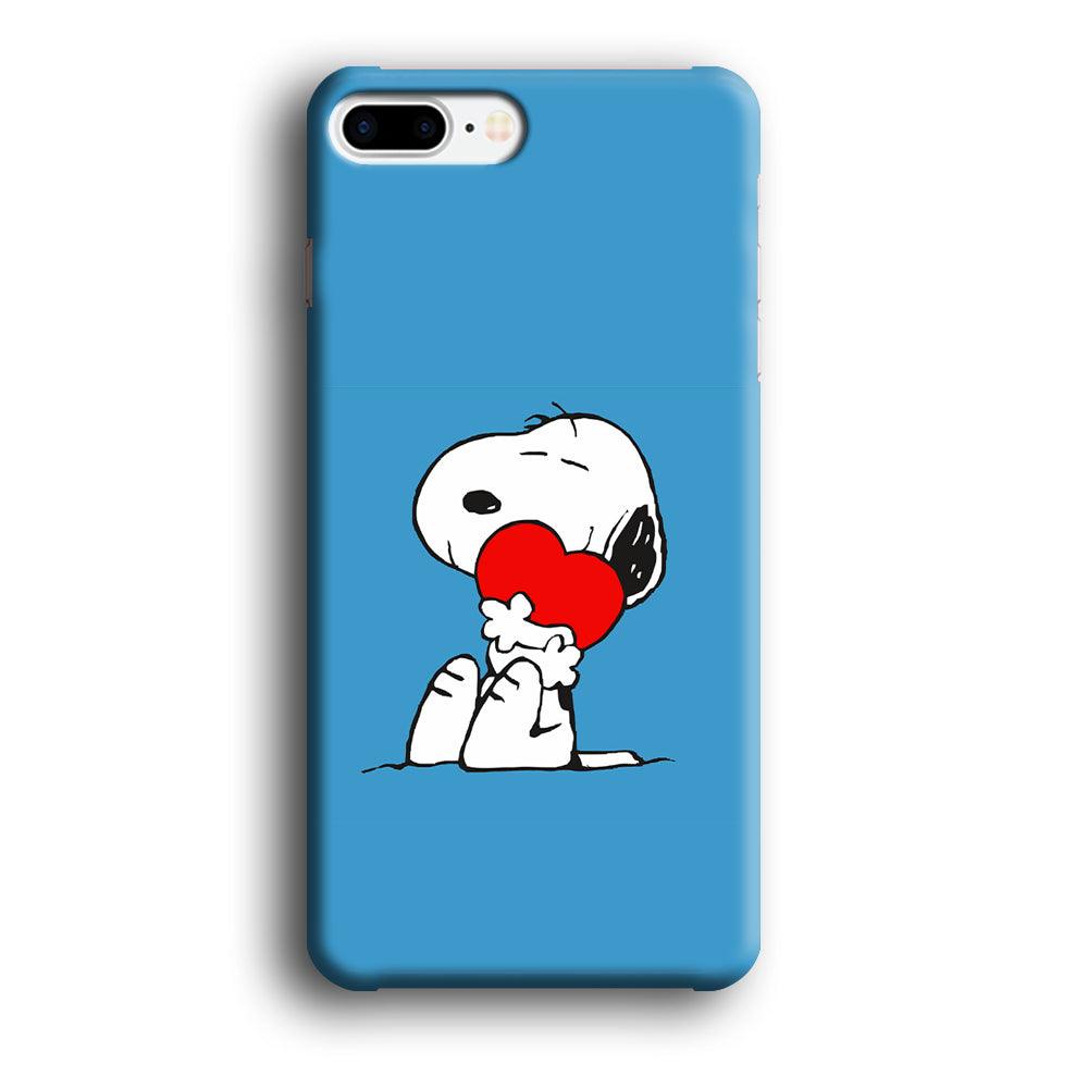 Snoopy Falling in Love iPhone 7 Plus Case-Plastic / Full Wrap (3D Case)-Xtracase