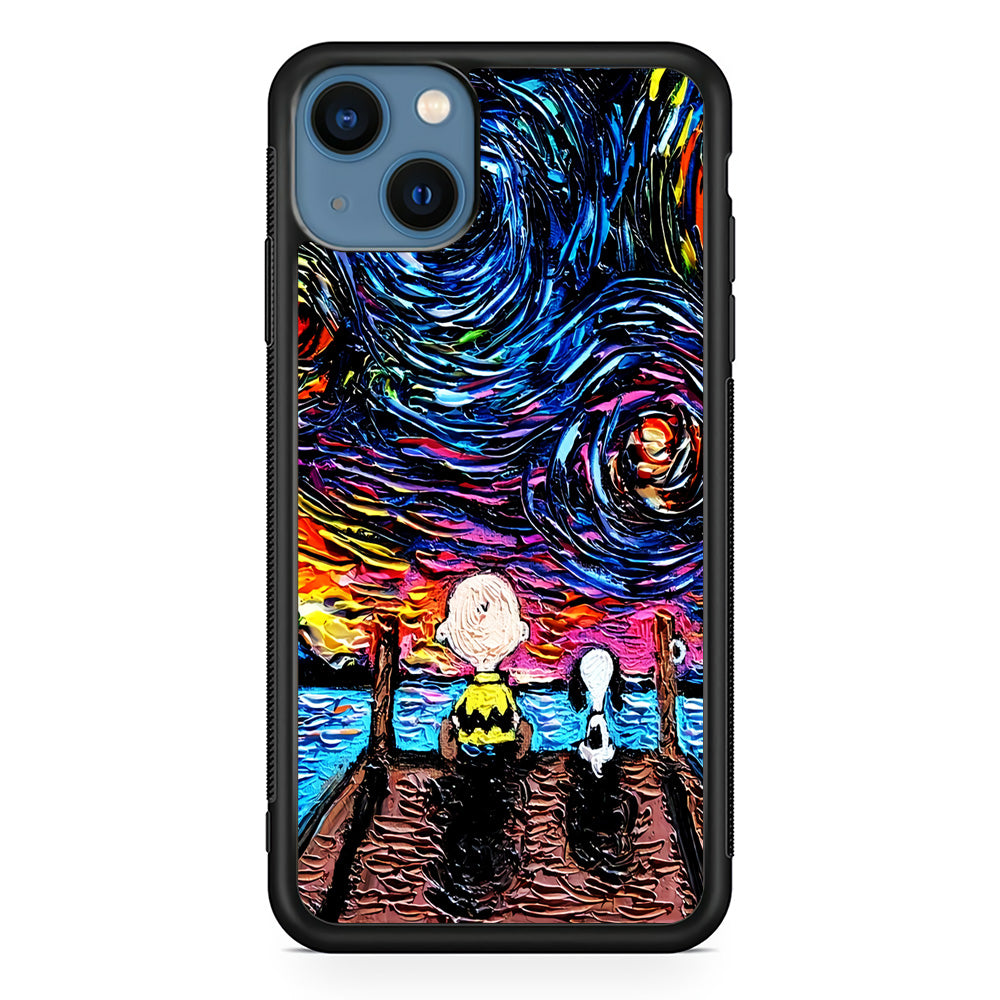 Snoopy Van Gogh's Starry Night iPhone 13 Mini Case