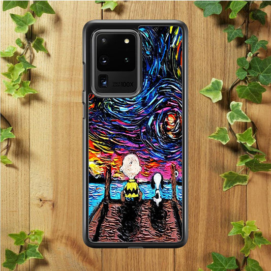 Snoopy Van Gogh's Starry Night Samsung Galaxy S20 Ultra Case-Xtracase