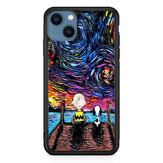 Snoopy Van Gogh's Starry Night iPhone 13 Case