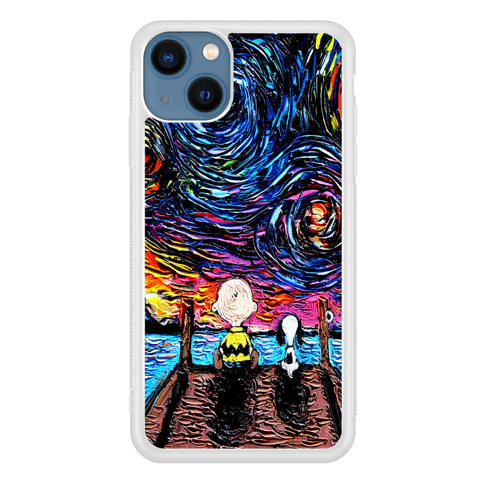 Snoopy Van Gogh's Starry Night iPhone 13 Mini Case