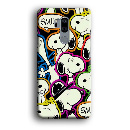 Snoopy Doodle LG G7 ThinQ 3D Case