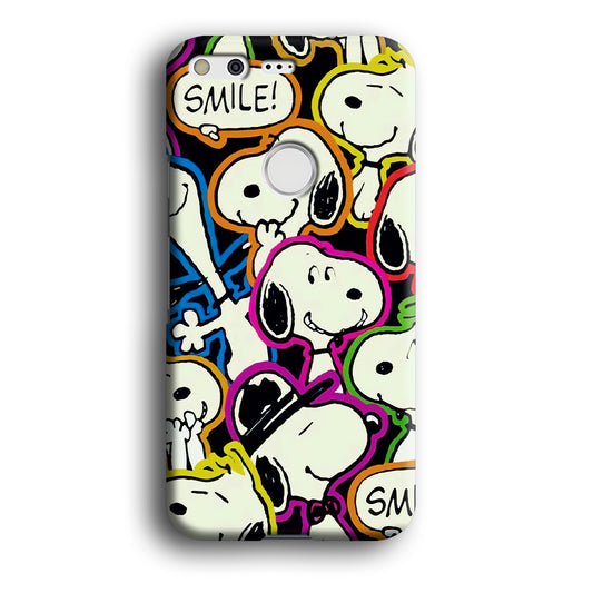 Snoopy Doodle Google Pixel XL 3D Case