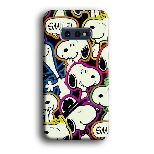 Snoopy Doodle Samsung Galaxy S10E 3D Case-Xtracase