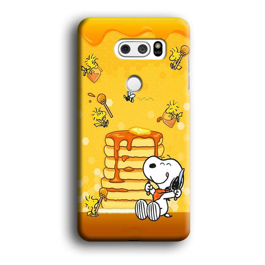Snoopy Eats Honey LG V30 3D Case-Xtracase
