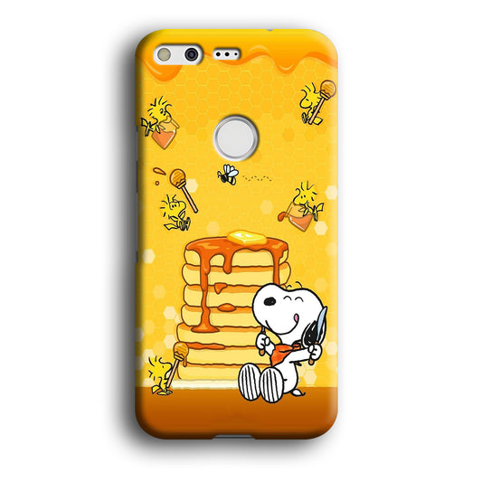 Snoopy Eats Honey Google Pixel XL 3D Case