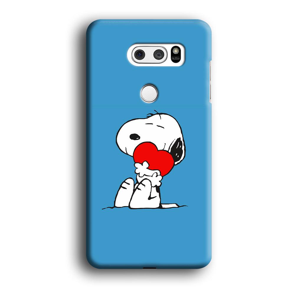 Snoopy Falling in Love LG V30 3D Case-Xtracase