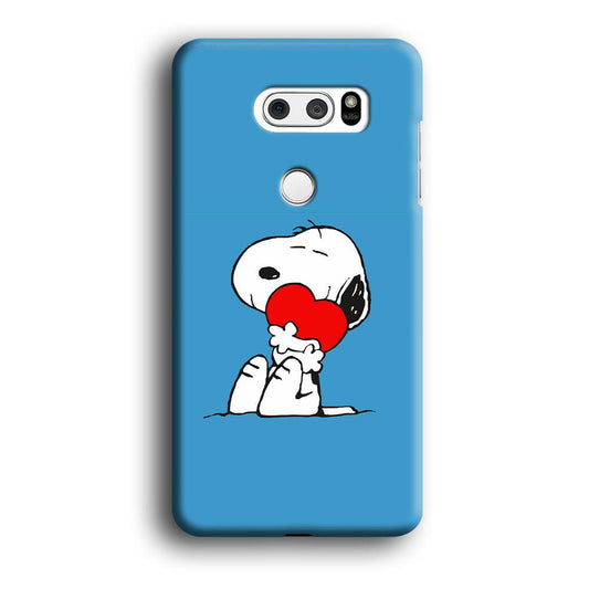 Snoopy Falling in Love LG V30 3D Case-Xtracase
