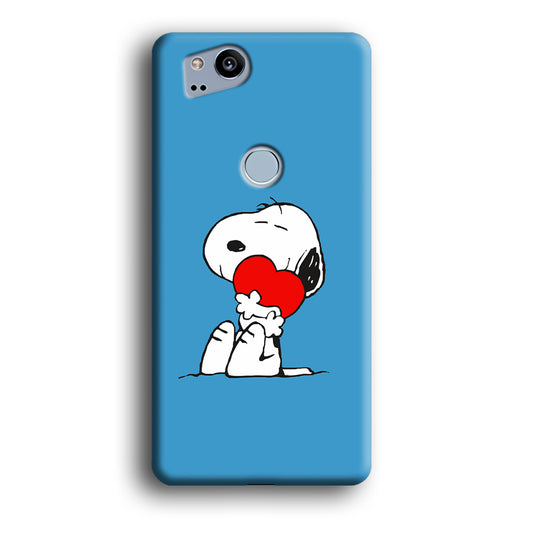 Snoopy Falling in Love Google Pixel 2 3D Case
