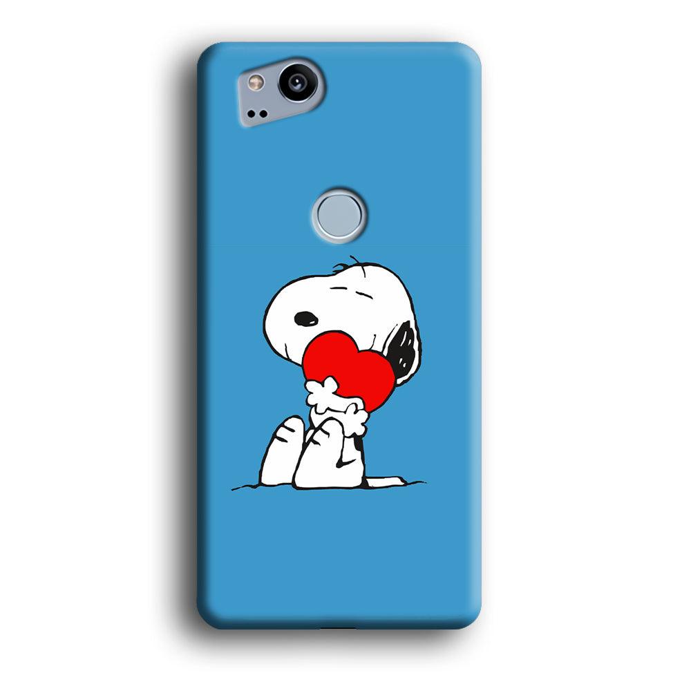 Snoopy Falling in Love Google Pixel 2 3D Case-Xtracase